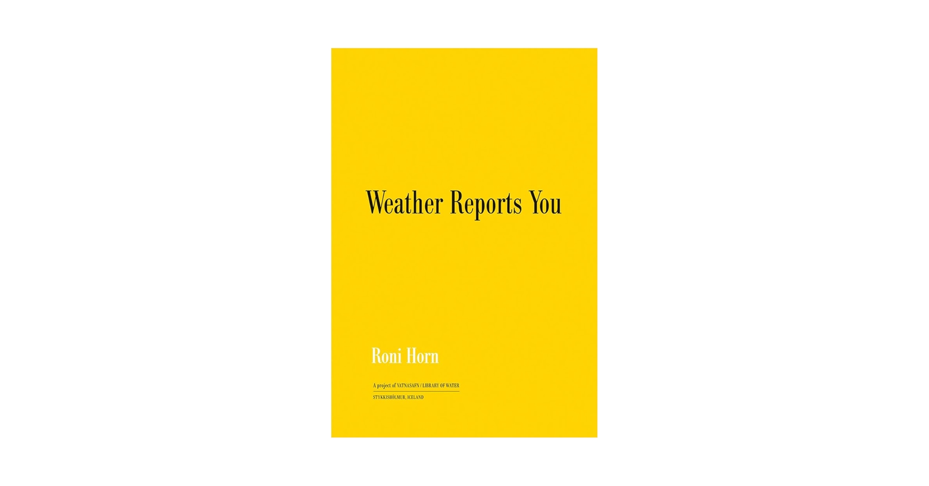 洋書 Roni Horn / You Are the Weather Amazon.com: Roni Horn: Weather Reports You: 9783958299108